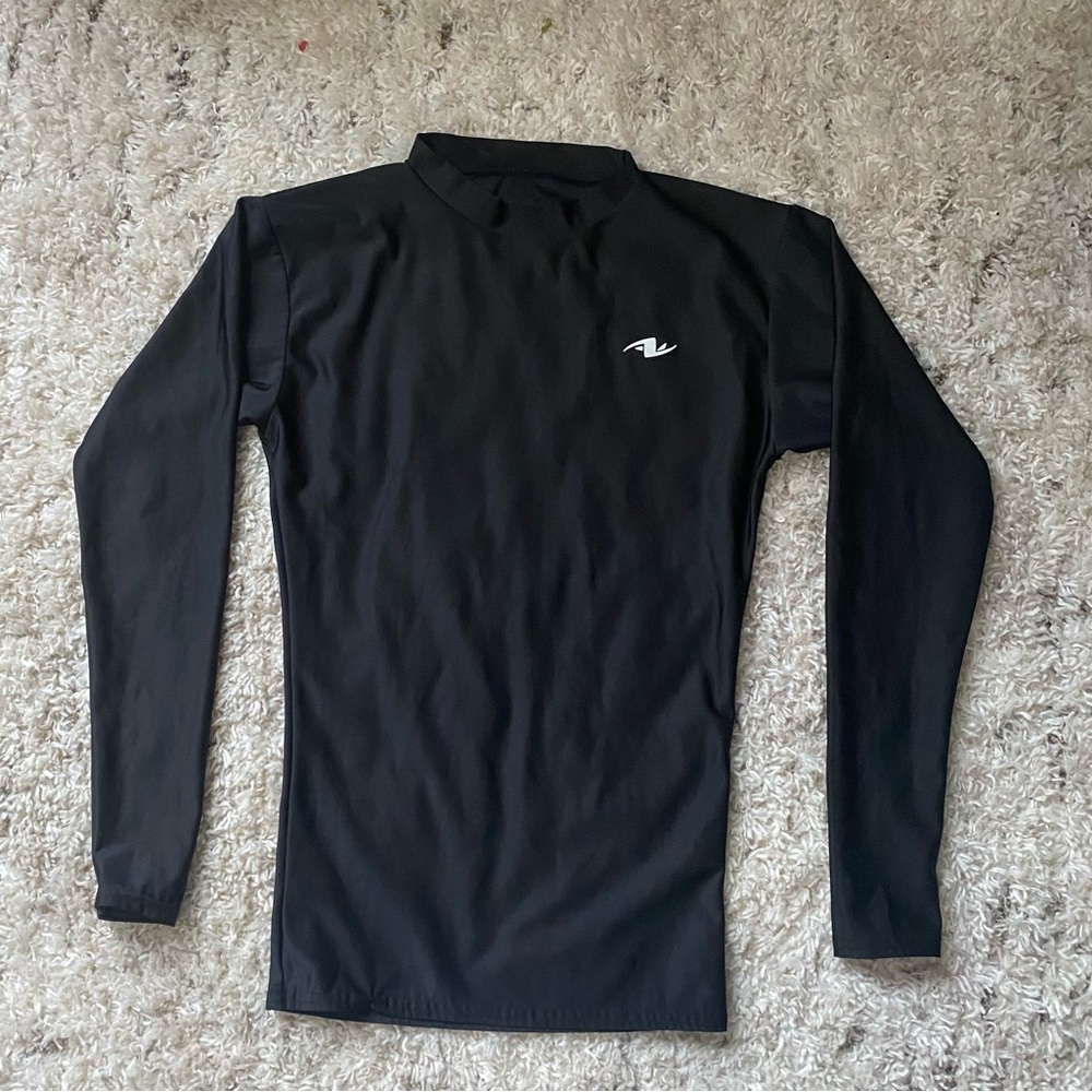 Athletic Works Black Long Sleeve Rash Guard